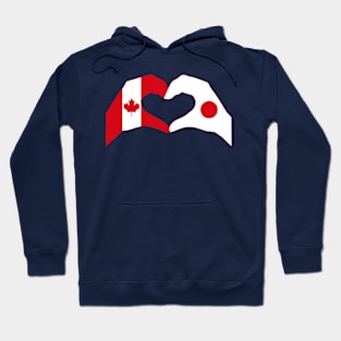 We Heart Canada & Japan Patriot Flag Series Hoodie